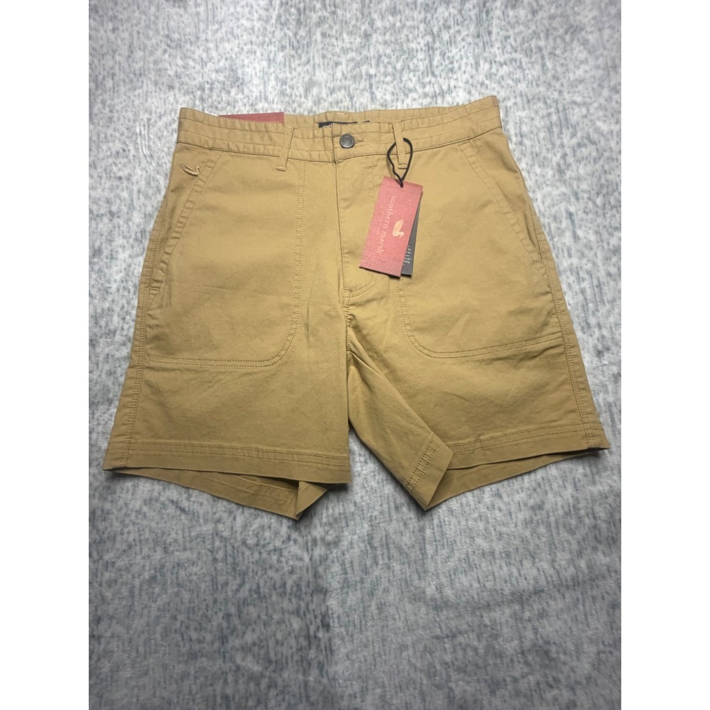 Southern Marsh Mens Durango Rugged‎ Short Khaki Size 28 Flat Front NWT